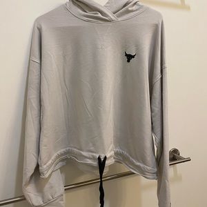 Under Armour Project Rock Cropped Long Sleeve with Hood
